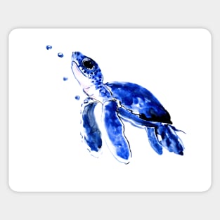 sea turtle nursery illustrationd esign Sticker